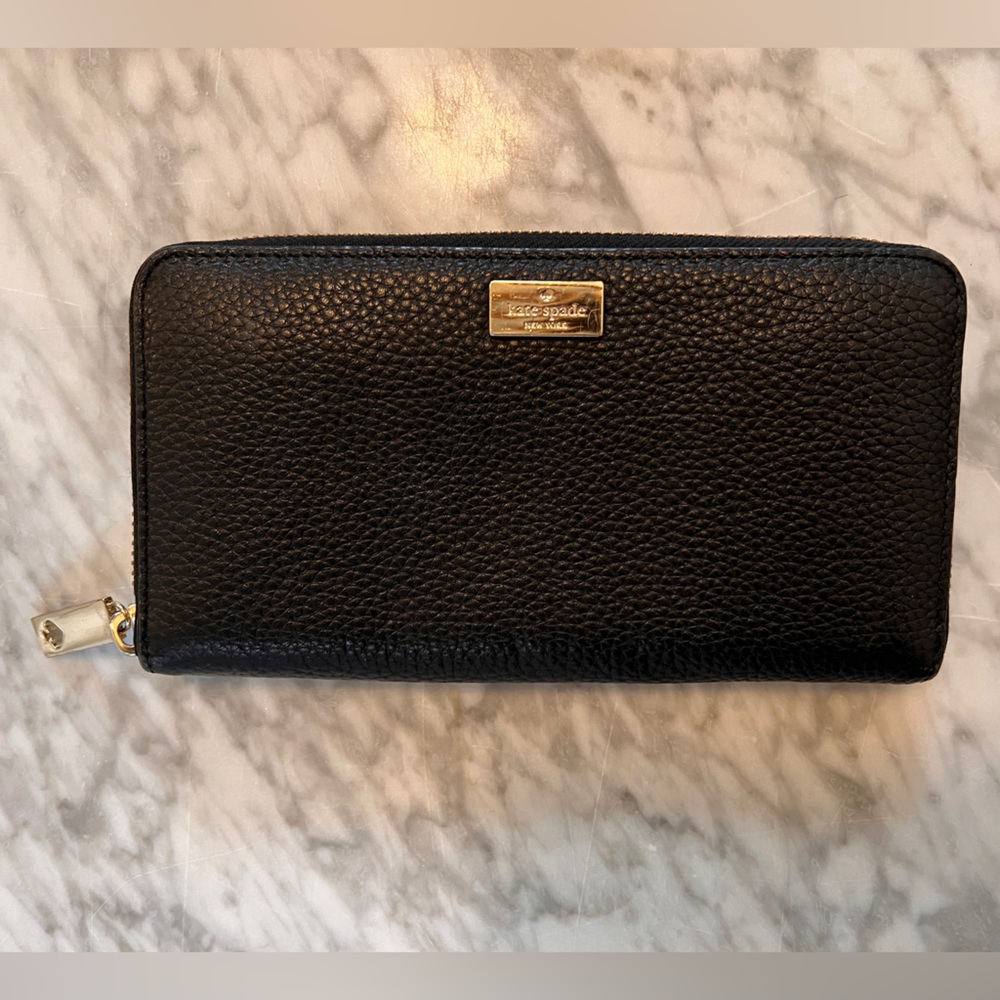 Kate Spade | Pebble Leather Wallet | Black